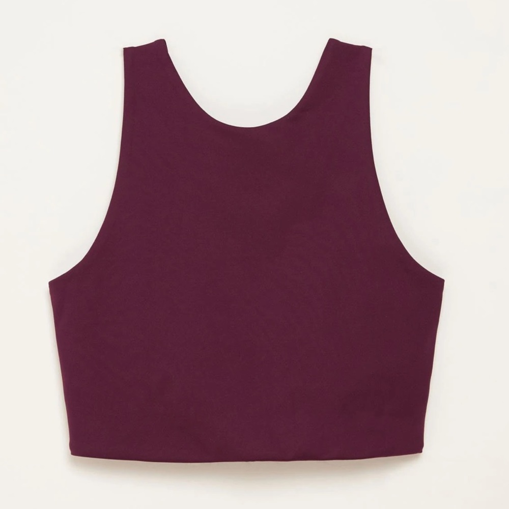 NWOT Girlfriend Collective Plum Dylan Bra